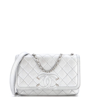 Shop Chanel Filigree Small Flap Bag