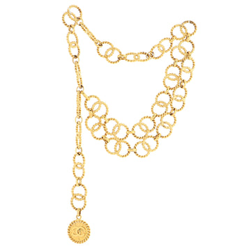 Chanel CC Chain Loop Medallion Belt Metal