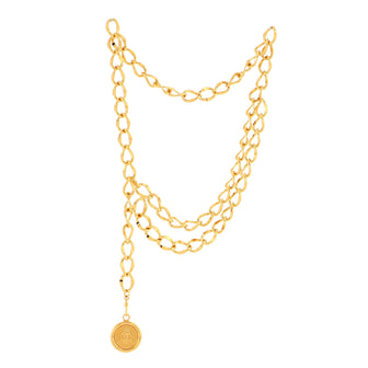 Chanel Vintage Medallion Chain Belt Metal