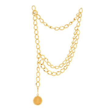 Chanel Vintage Medallion Chain Belt Metal
