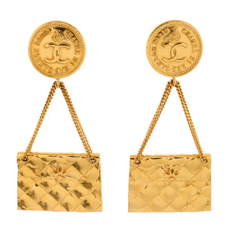 Chanel 31 Rue Cambon Flap Bag Clip-On Earrings Metal