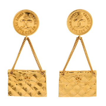 Chanel 31 Rue Cambon Flap Bag Clip-On Earrings Metal