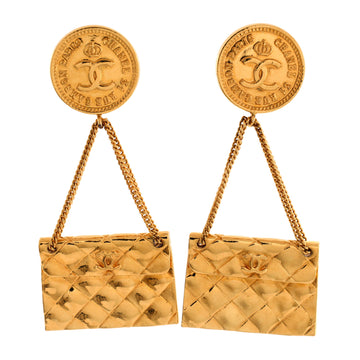 Chanel 31 Rue Cambon Flap Bag Clip-On Earrings Metal