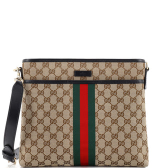 Gucci Web Messenger Bag GG Canvas Medium