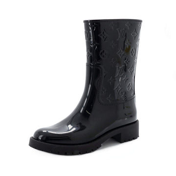 Louis Vuitton Women's Drops Flat Half Boots Monogram Embossed Rubber