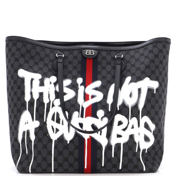 Balenciaga x Gucci The Hacker Project Tote Graffiti BB Canvas Large