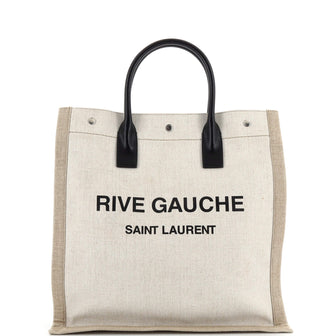 Saint Laurent Rive Gauche Shopper Tote Canvas Tall