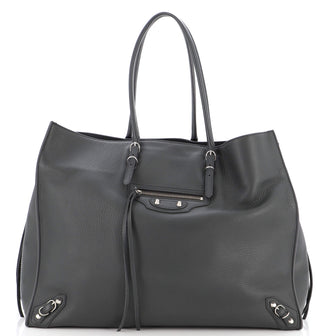 Balenciaga Papier A4 Zip Around Classic Studs Bag Leather Large