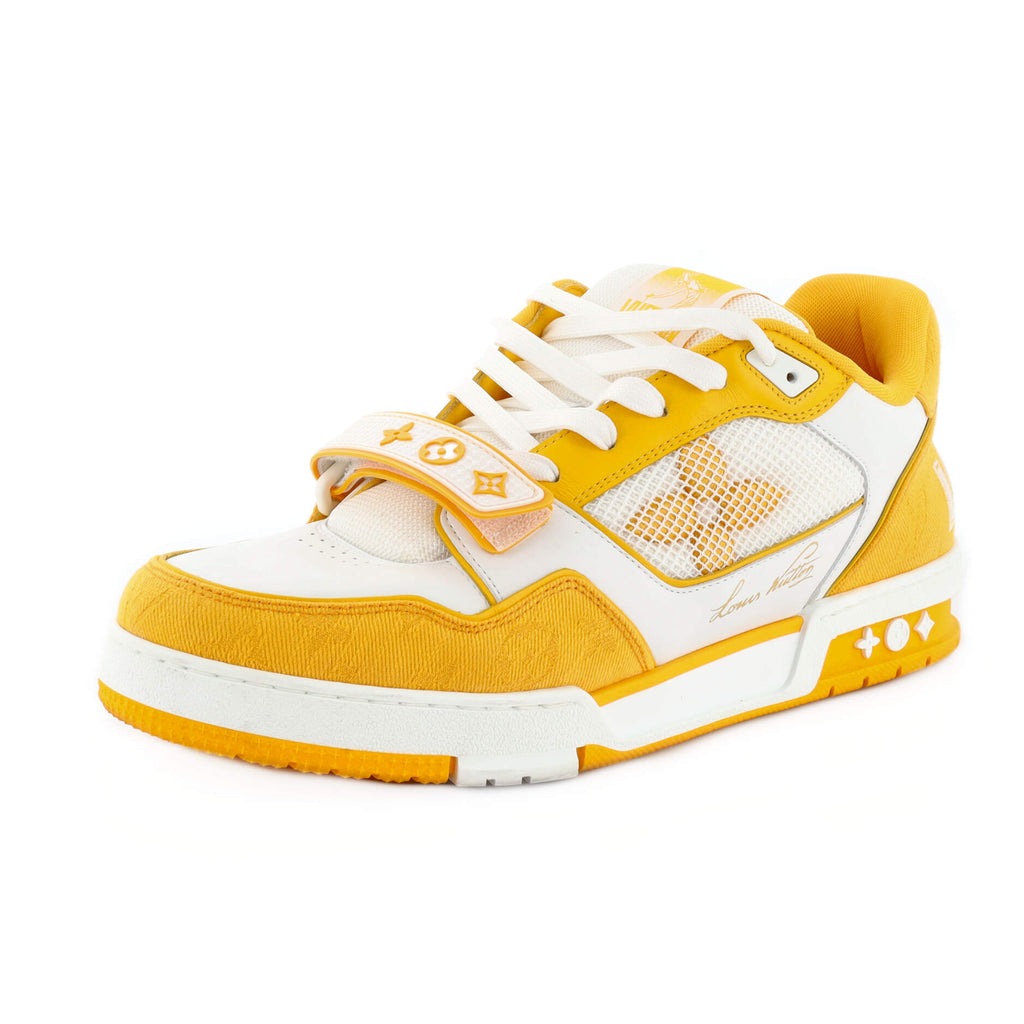 Louis Vuitton LV Trainer Sneaker Yellow. Size 10.5