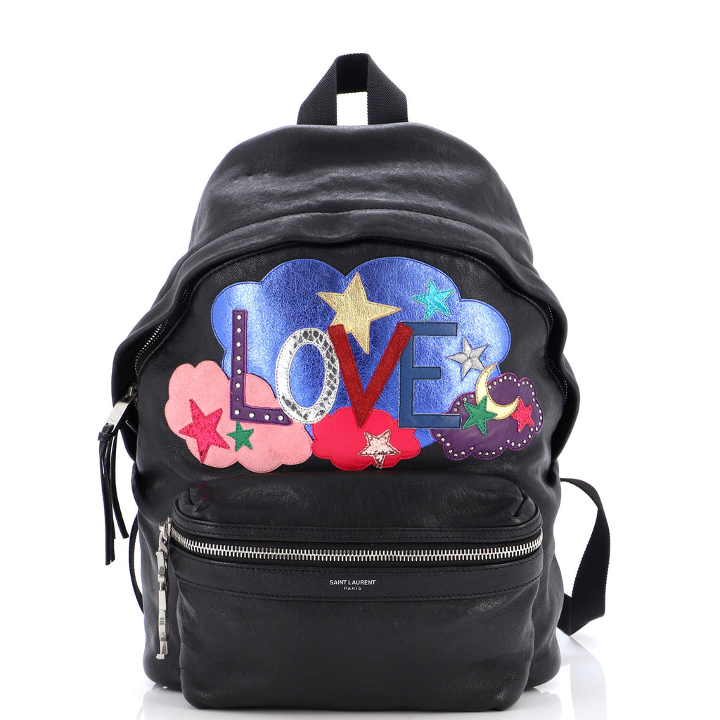 Saint Laurent City Backpack Patchwork Leather Mini 215487