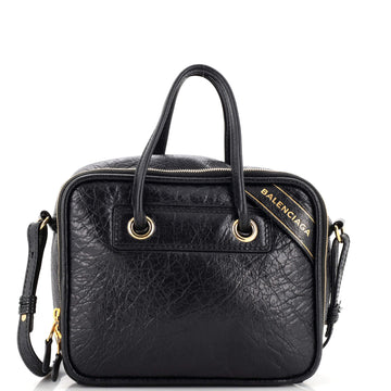 Balenciaga Blanket Square Bag Leather Small
