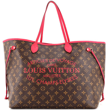 Louis Vuitton Neverfull Tote Limited Edition Ikat Monogram Canvas GM