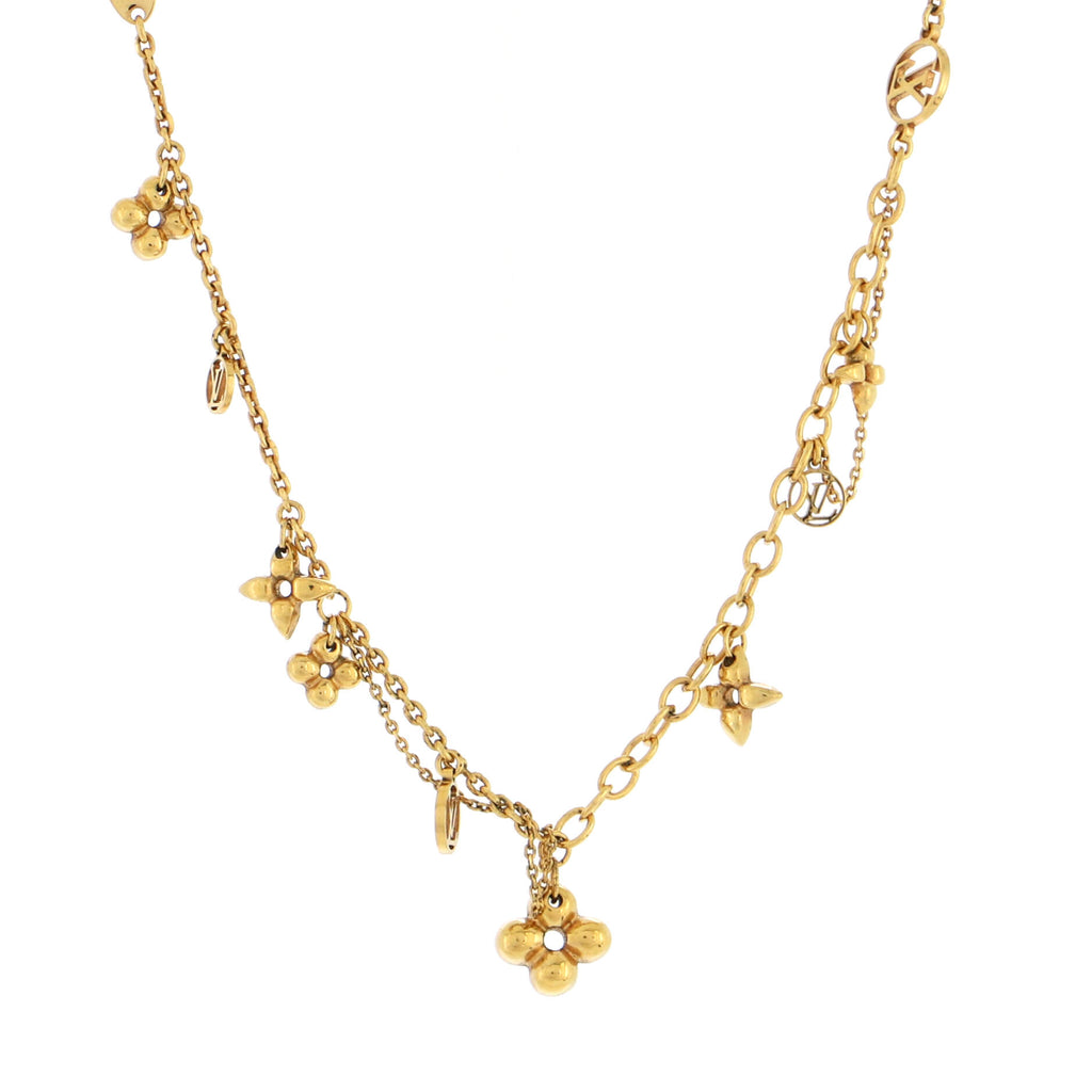 Louis Vuitton Blooming Supple Necklace Metal Gold 21548741