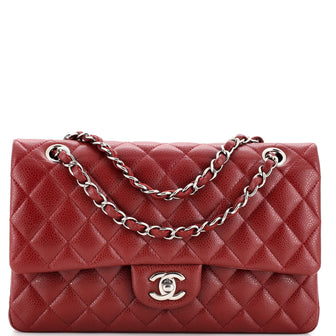 Chanel Classic Double Flap Bag Quilted Caviar Medium