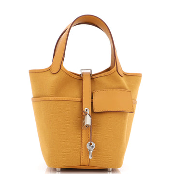 Hermes Cargo Picotin Lock Bag Canvas and Swift PM