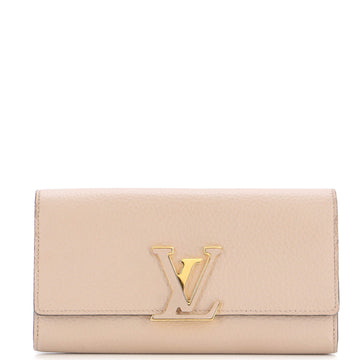 Louis Vuitton Capucines Wallet Leather