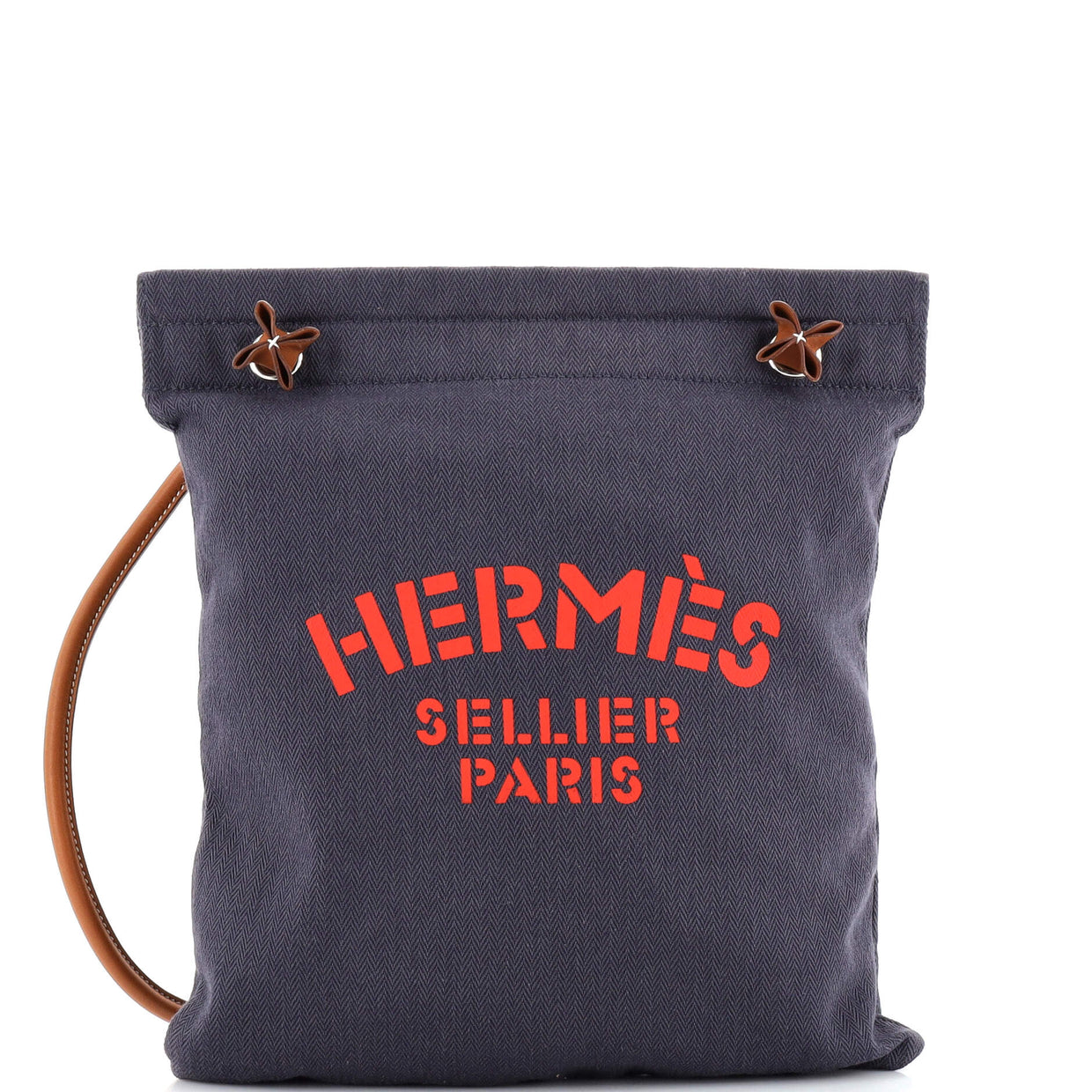 Hermes Aline Bag Toile MM Blue 21548782