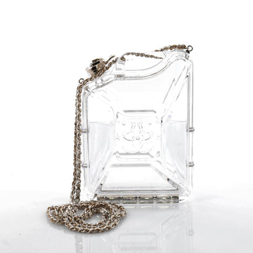 Chanel Dubai By Night Gas Can Minaudiere Clear Plexiglass Neutral