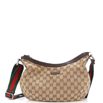 Gucci Saddle Zip Messenger Bag GG Canvas Medium