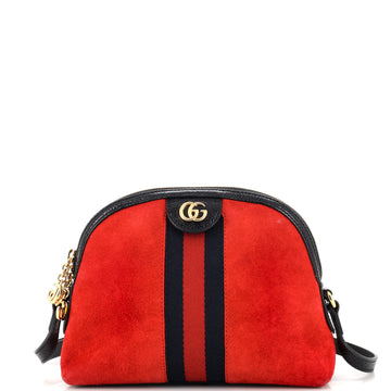 Gucci Ophidia Dome Shoulder Bag Suede Small