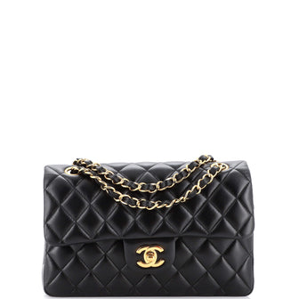 Chanel Classic Double Flap Bag Quilted Lambskin Small