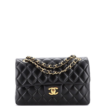 Chanel Classic Double Flap Bag Quilted Lambskin Small