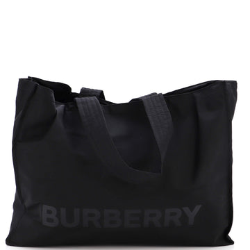 Burberry Logo Trench Tote Nylon Large