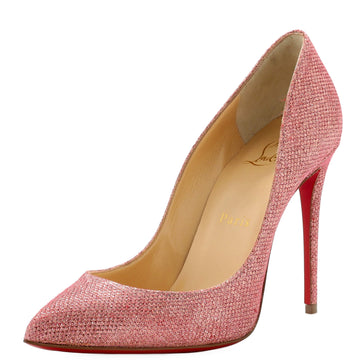 Christian Louboutin Women's Decoltish Pumps Glitter Fabric 100