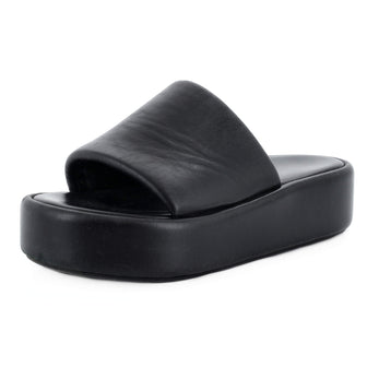 Balenciaga Women's Rise Platform Slide Sandals Leather