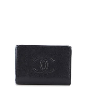 Chanel Timeless CC Trifold Wallet Shiny Aged Calfskin Compact