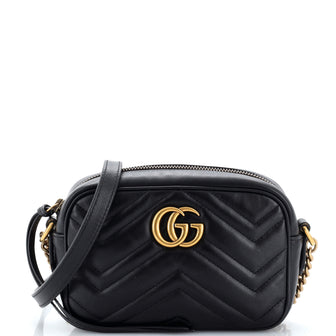 Gucci GG Marmont Shoulder Bag Matelasse Leather Mini