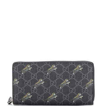 Gucci Zip Around Wallet Printed GG Coated Canvas