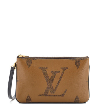 Louis Vuitton Double Zip Pochette Reverse Monogram Giant