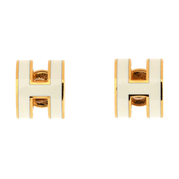 Hermes Pop H Stud Earrings Metal and Enamel Mini