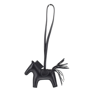 Hermes So Black GriGri Rodeo Bag Charm Leather PM