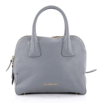 Burberry Greenwood Bowling Bag Grainy Leather Small Blue 2157303