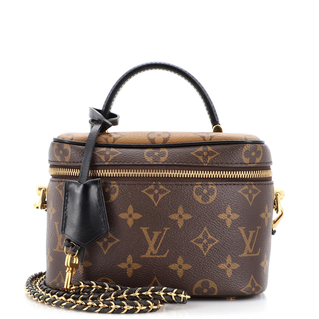 Louis Vuitton Vanity Handbag Reverse Monogram Canvas PM Brown 2158321