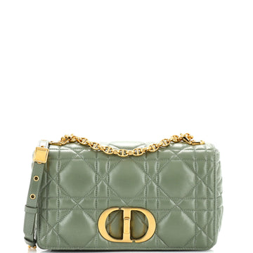 Christian Dior Caro Bag Macrocannage Quilt Calfskin Medium