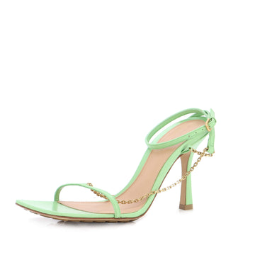 Bottega Veneta Women's Stretch Strap Chain Heels Leather