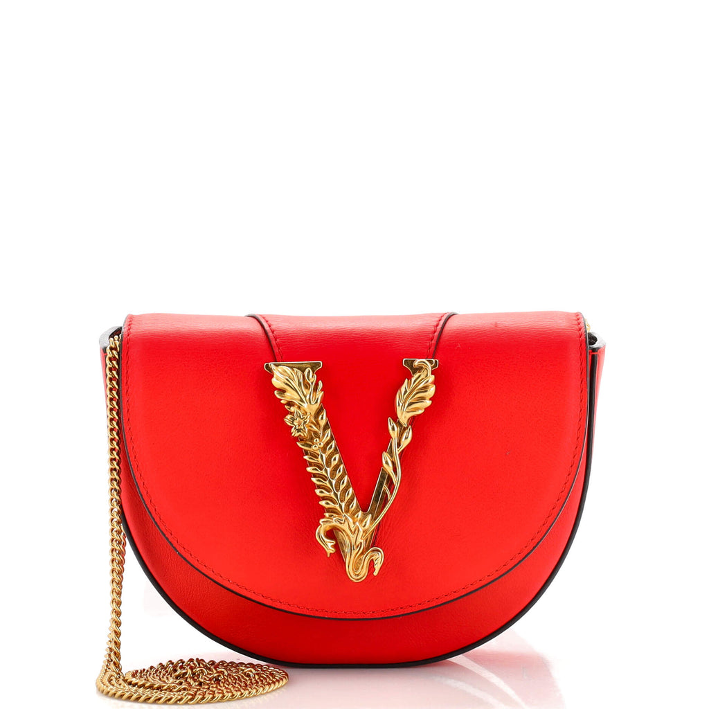 Versace Virtus Belt Bag Leather Red 2158631