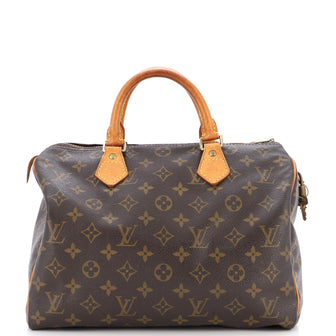 Louis Vuitton Speedy Handbag Monogram Canvas 30