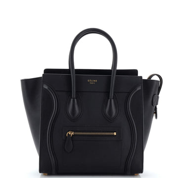 Celine Luggage Bag Smooth Leather Micro