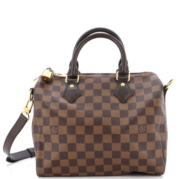 Louis Vuitton Speedy Bandouliere Bag Damier 25