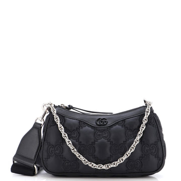 Gucci Zip Shoulder Bag GG Matelasse Leather Mini