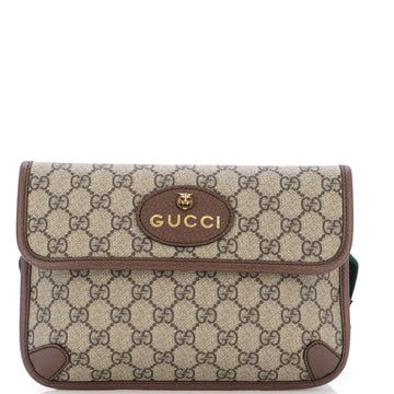 Gucci Neo Vintage Flap Belt Bag GG Coated Canvas