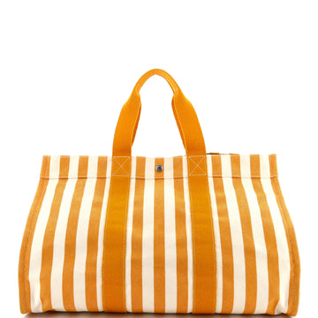 Hermes Cannes Tote Printed Toile GM
