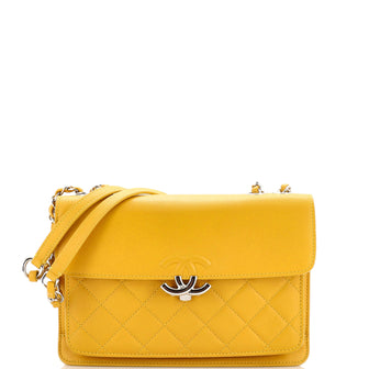 Chanel CC Box Flap Bag Quilted Caviar Small
