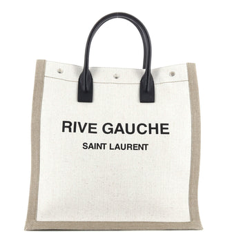Saint Laurent Rive Gauche Shopper Tote Canvas Tall