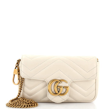 Gucci GG Marmont Flap Bag Matelasse Leather Super Mini