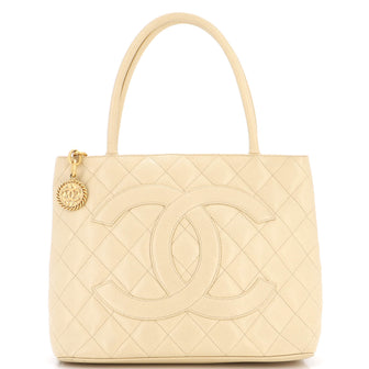 Chanel Medallion Tote Quilted Caviar